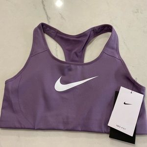 Purple Nike high-support Sports Bra